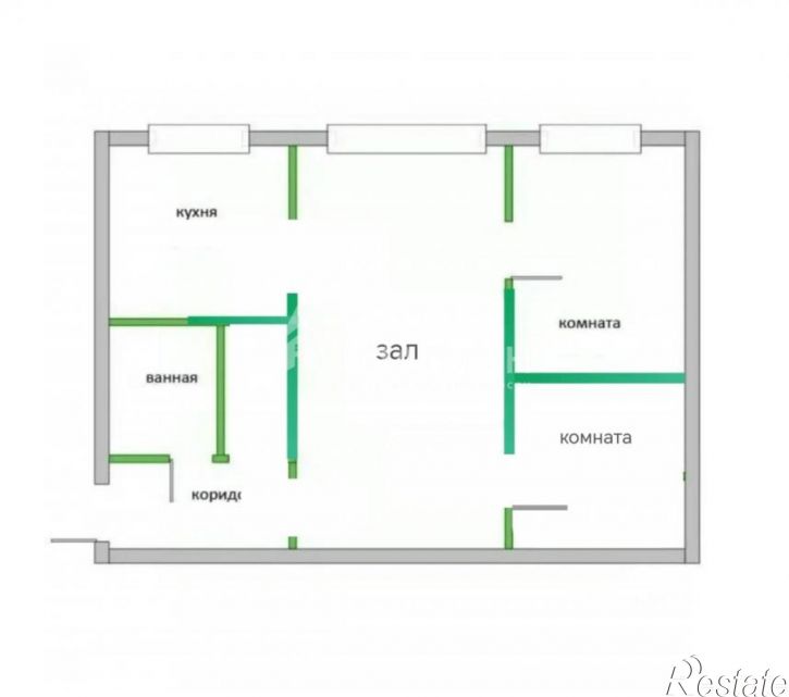 2-комн квартира Интернациональная, 40