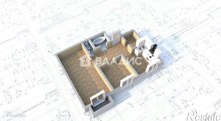 2-комн квартира ул Коростова, 1,  д. 1